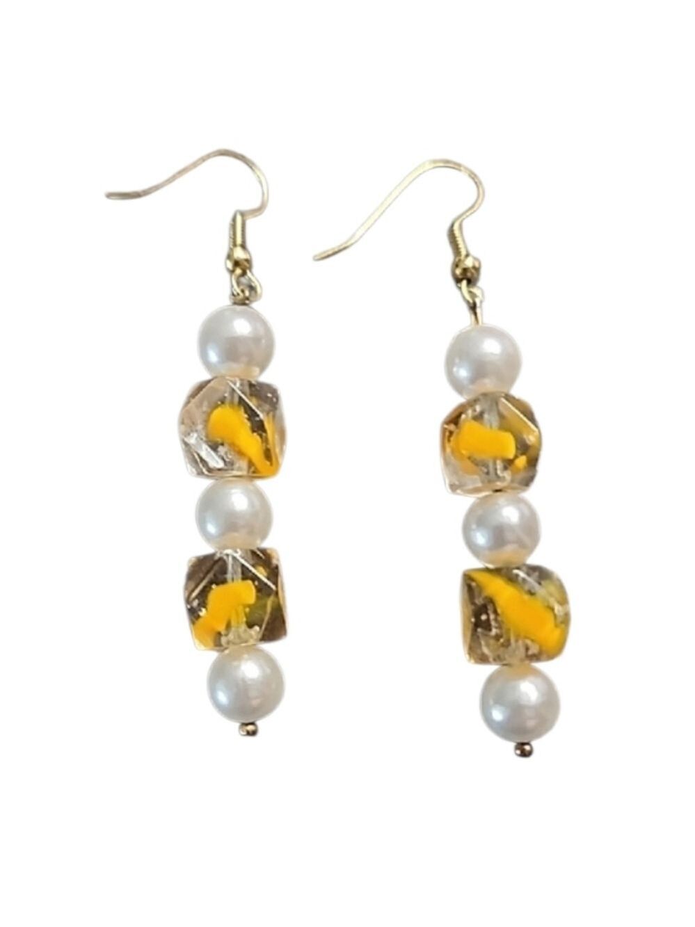 π₯4 for $20π₯Orange Faux Pearl Dangle Earrings